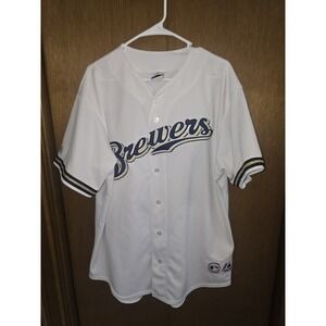 Majestic Ryan Braun Jersey Milwaukee Brewers Off White MLB Mens Size XLarge